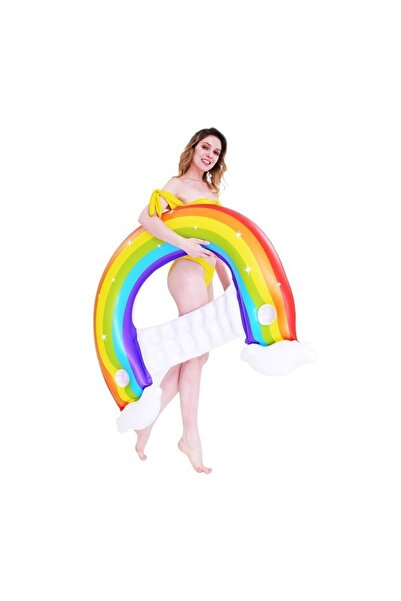 OEM Fotoliu gonflabil Rainbow 1.07x0.95x0.23m, relaxare comodă pe apă