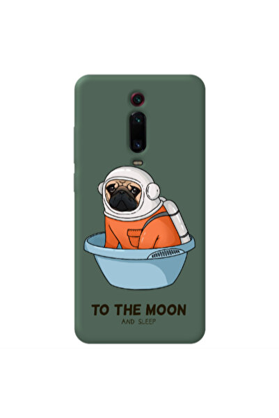 Other Xiaomi Mi 9T Pro To the moon Dark Green Colored Silicone TPU Θήκη