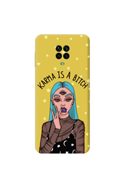 Other Xiaomi Redmi Note 9 Pro Karma is a bitch Yellow Colored Silicone TPU Θήκη