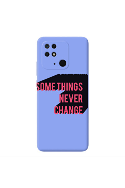 Other Xiaomi Redmi 10C Somethings Never Change Light Purple Colored Silicone ...