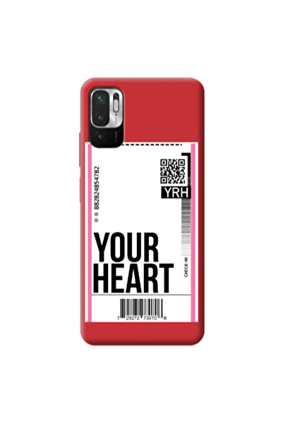 Other Xiaomi Redmi Note 10 Pro 5G Your Heart YRH Red Colored Silicone TPU Θήκη