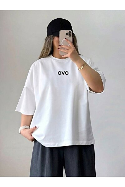 EFFRENATU Unisex Avo Custom Printed Oversize Cotton Crew Neck T-Shirt Tshirt