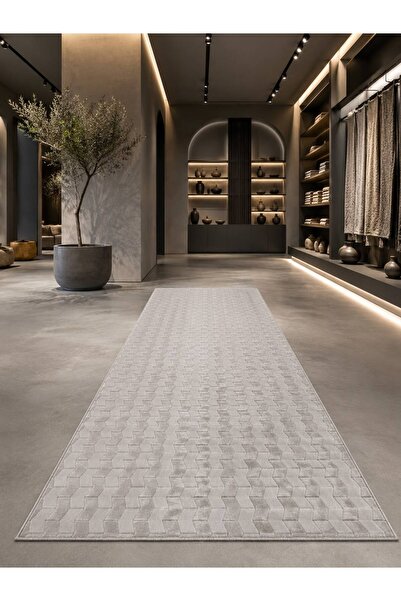 Sarar Altınsar Svr Antiq Halı Gri Modern Kaymaz Taban Salon Hol, Koridor Mutf...