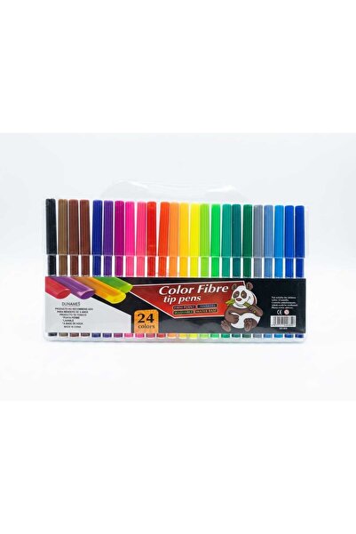 Complete Stationery Color Fibre Tip Pens — 24 Colors Set