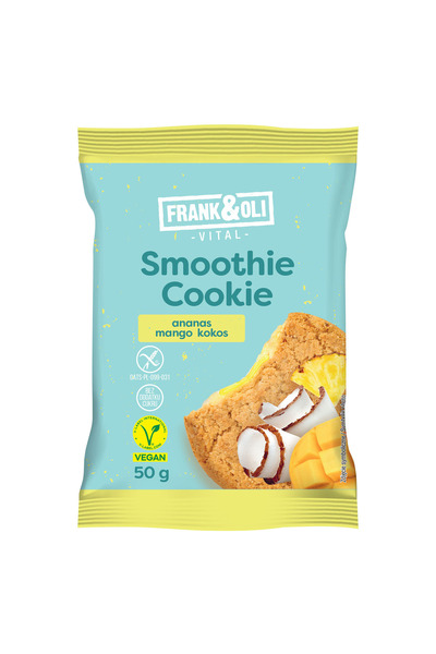 Generic Brand Biscuit cu ovaz Frank&Oli cu umplutura de cocos, ananas si mang...