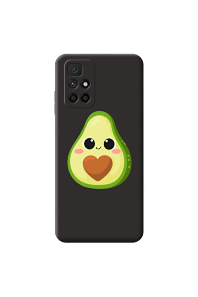 Other Xiaomi Redmi 10 2022 Baby avocado Black Colored Silicone TPU Θήκη