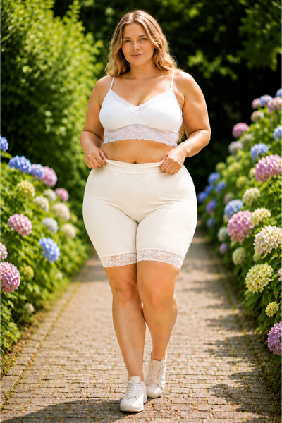 MİSSEMMA Women's Plus Size Shorts Underwear Bamboo-Cotton Breathable Fabric