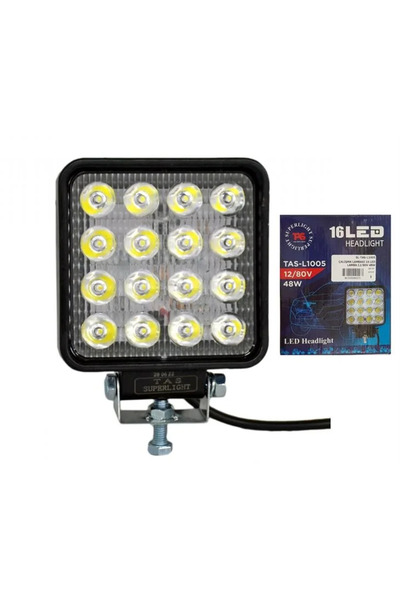 ÇALIŞMA LAMBASI 16 LED LAMBA 12/80V 48W