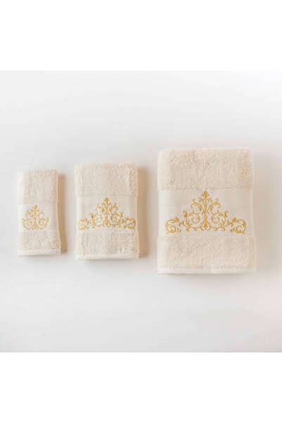 Orange Bed & Bath AVANTI | 100% Cotton Embroidered 3-Piece Towel Set