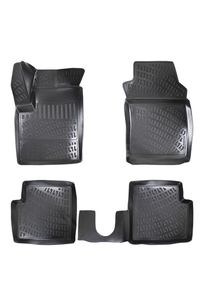 Umbrella Set de covorașe auto din cauciuc tip tavă pentru Fiat 500 2007-