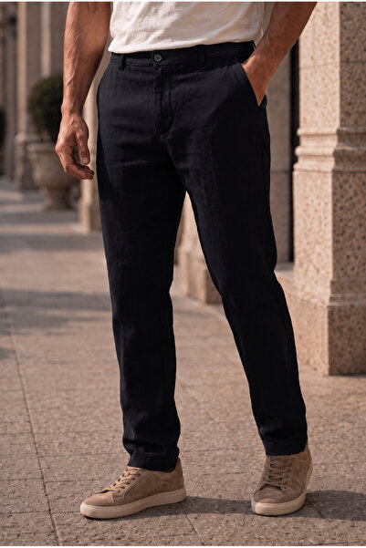 Valiberta Sorrentino Relax Fit 100% Cotton Flared Fabric Men's Jogger Pants -...