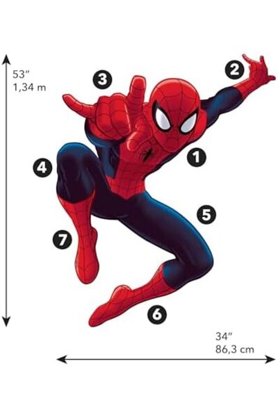 Yıldızan ملصقات حائط من msa shop RMK4831GM Ultimate Spider-Man قابلة للتقشير ...