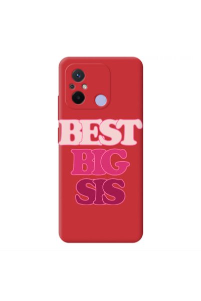 Other Xiaomi Redmi 12C Be Creative Red Colored Silicone TPU Θήκη