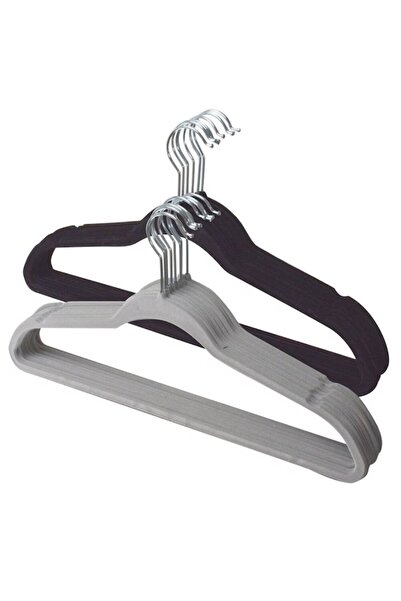 MACVI ®   Set de 16 umerașe de catifea, antiderapante, 360 °   Cârlig pivotan...