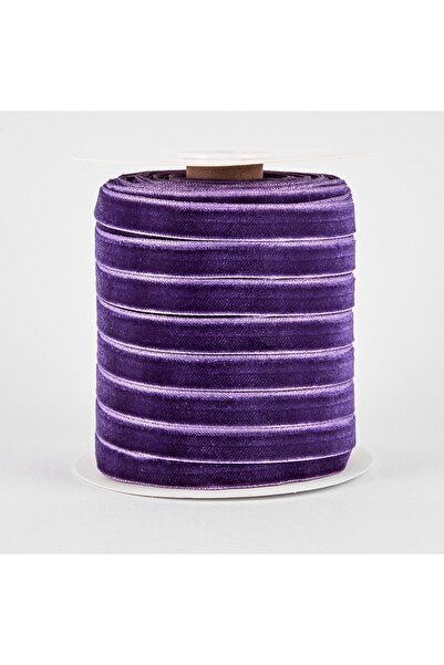 OEM Banda de Velur Catifea Lila 1 cm 45,72 m