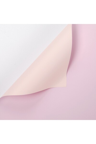 OEM Celofan pentru Flori Plastic Bicolor Roz-Crem 58x58 cm