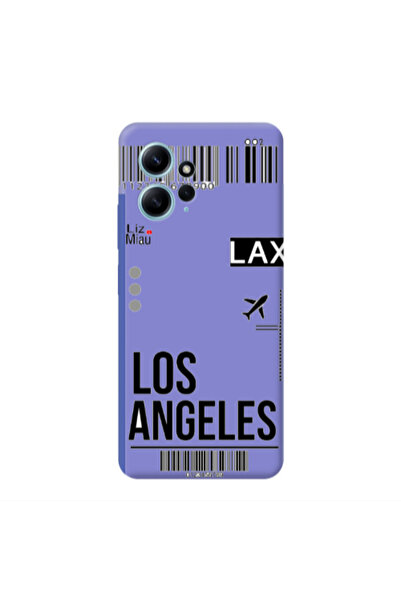 Other Xiaomi Redmi Note 12 4G Los angeles Purple Colored Silicone TPU Θήκη