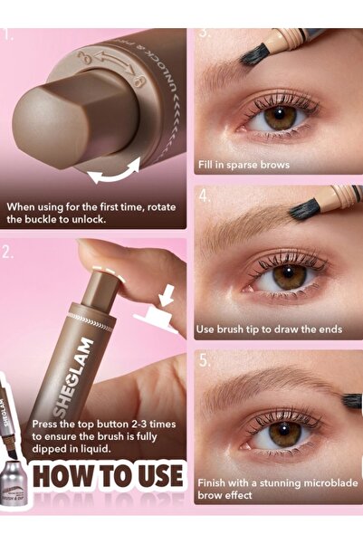 SHEGLAM Brow-Fection Brush Dip Kaş Maskarası 10 Truffle