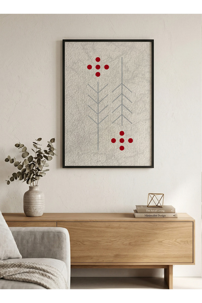LOWHA Canvas Wall Art Stretched Over Wooden Frame with Black Floating Frame a...
