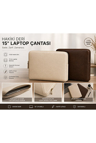 nayora Hakiki Deri Şık Laptop Çantası