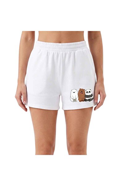 Barinoska Women's Elastic Waist Mini Shorts Cotton Combed Cotton Comfortable ...