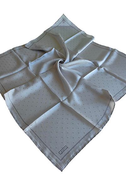 Armine Jakarli 100% Silk Scarf 2004D01-24 Silver