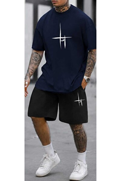 Joetsu Unisex Oversize Σετ με Σορτς και Κοντομάνικο T-shirt, Άνετη Εφαρμογή, ...