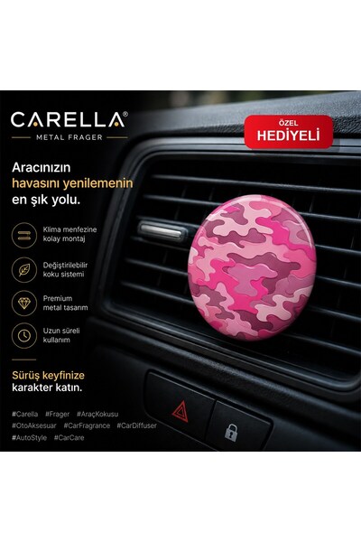 Pink Camouflage Metal Frager Fan Kokusu Klima Kokusu Oto Kokusu