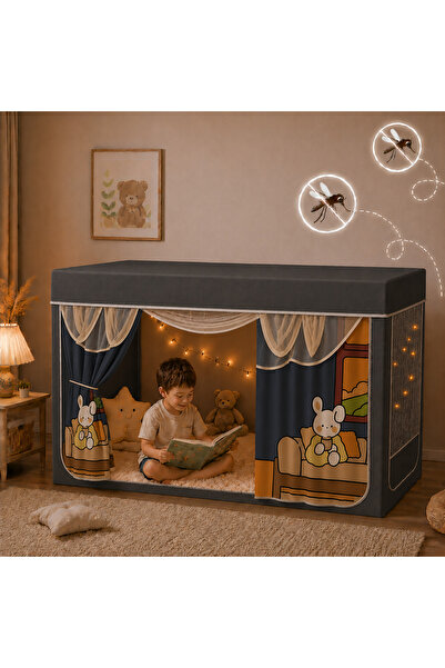 Gerenic A complete children's mosquito-net style tent that serves as a secret...