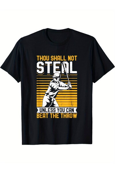 17 seramik Thou Shall Not Steal Baseball Player Team Sport Ball Gloves T-Shir...