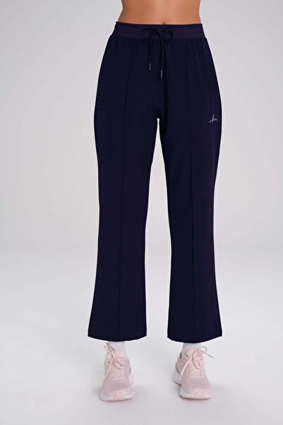 Haşema Active Spanish Paça Navy Blue Sports Pants Sweatpants Act-2