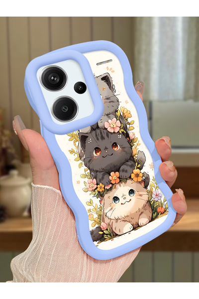Hontinga Redmi Note 13 Pro Plus 5G Uyumlu Kılıf kamera koruyucu Mavi Silikon ...