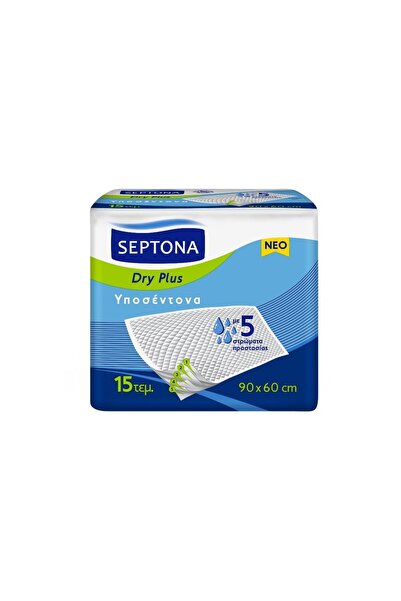 Septona Dry Plus Υποσέντονα Ακράτειας με 5 Στρώματα Προστασίας 60x90cm 15τμχ