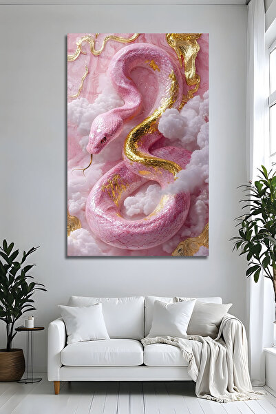 Parıltı Yayınları B&G DESIGN Tablou decorativ modern din sticlă, cu șarpe, în...