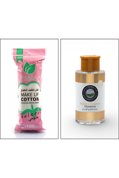 SAADA BEAUTY Makeup Remover 300ml + Makeup Cotton 100 Pieces