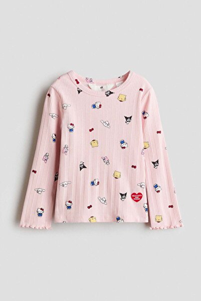 H&M بلوزة مطبوع مضلّع