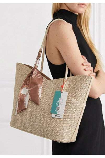 Fiona Women's Scarf Detailed Shoulder Bag with Puppy Design, Suitable for 2-P...