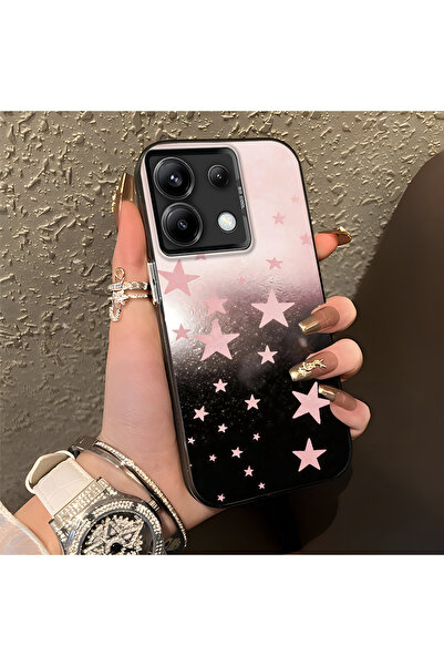 ARTISHELL Redmi Note 13 Pro 5G Uyumlu Parlak Pembe Yıldız Desenli Kız Telefon...