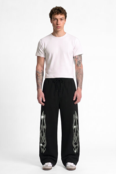 Wes Hard Tribal Taş İşlemeli Baggy Eşofman