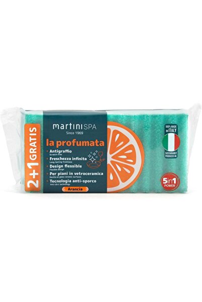 martini MartiniSPA HOME Cellulose Orange Scented Sponge | Soft & Absorbent Cl...