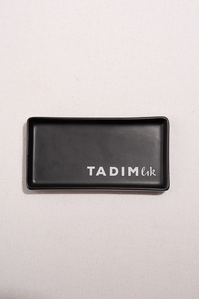 Paşabahçe Tasting Ceramic Serving Plate Black, Serving Plate, 1 Piece
