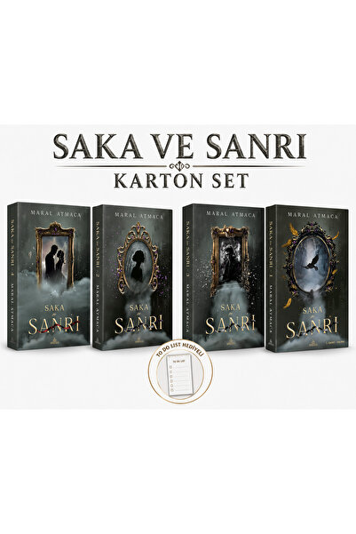 Ephesus Yayınları Saka ve Sanrı 1, 2, 3, 4 Maral Atmaca 4 Kitap karton kapak ...