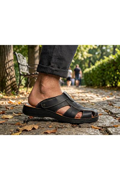 VANONE Men's Orthopedic Sole Closed Joker Loop Slippers Men's Sandals Anatomical