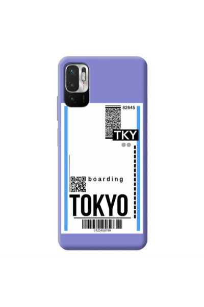 Other Xiaomi Redmi Note 10 Pro 5G Tokyo Boarding Purple Colored Silicone TPU ...