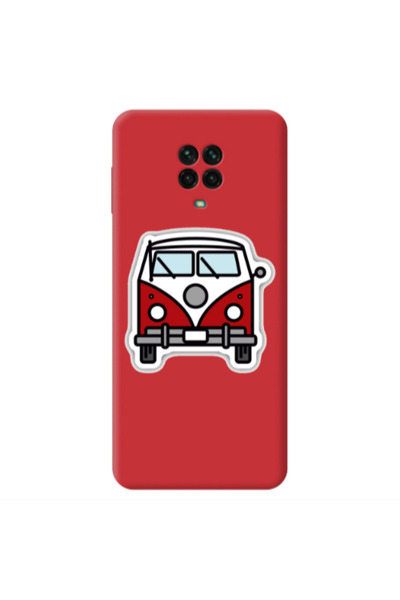 Other Xiaomi Redmi Note 9 Pro Minibus Red Colored Silicone TPU Θήκη