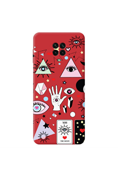 Other Xiaomi Redmi Note 9 Pro Pyramid eyes Red Colored Silicone TPU Θήκη