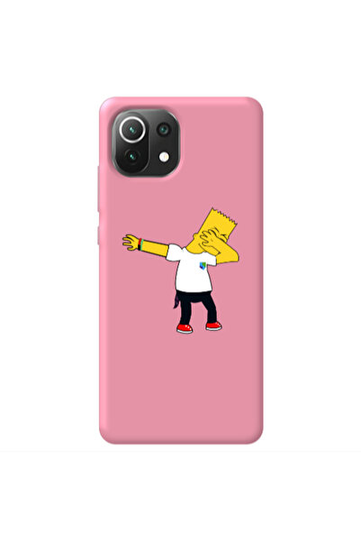 Other Xiaomi Mi 11 Lite Simpsons2 Pink Colored Silicone TPU Θήκη