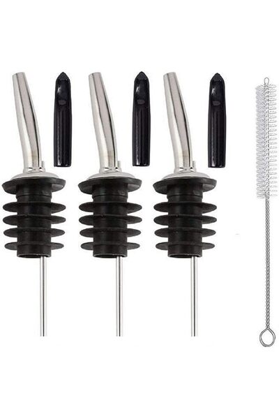 The Bros NCO Liquor Metal Pourers, Bottle Pourer with Tapered Spout, Best for...