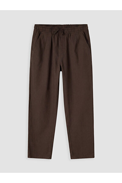 LC Waikiki Güli̇s gi̇yi̇m^den new season brown boys' linen blend trousers