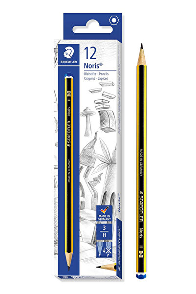 Staedtler ξύλινο μολύβι Noris 120-3, εξάγωνο, H3, 12τμχ